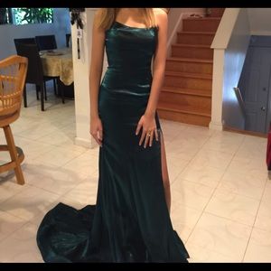 green sherri hill dress!! #53156